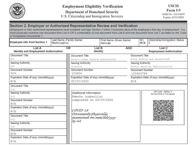 Dhs Extends The Exemption For The Physical Inspection Of Form I 9 To August 19th Fosterthomas